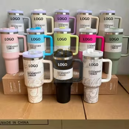 Customizable 40oz large capacity 304 stainless steel thermos cup, coffee cup with straw Customizable 40oz large capacity 304 stainless steel thermos cup, coffee cup with straw